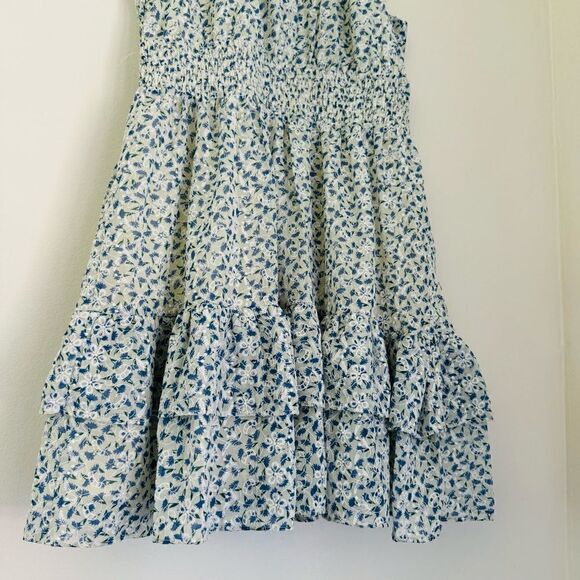Lulu’s Sweet Like Me Mint Floral Sleeveless Mock Neck Mini Dress Size Medium - Picture 10 of 10